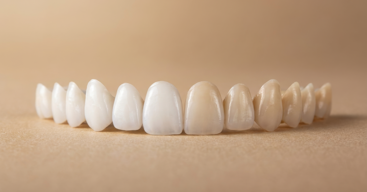 Helle Zähne nach Bleaching